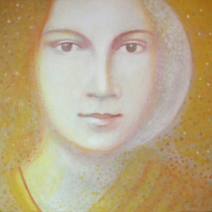untitled-1 Shri Chandra Ma, acrylic on canvas, 30 x 30 cm (SOLD)